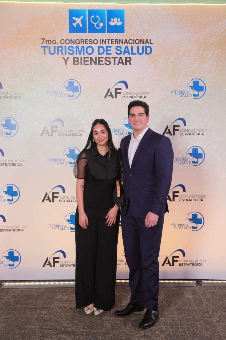 Graciela Abinader y Ahmed Hasbun en el 7mo Congreso Internacional de Turismo de Salud y Bienestar